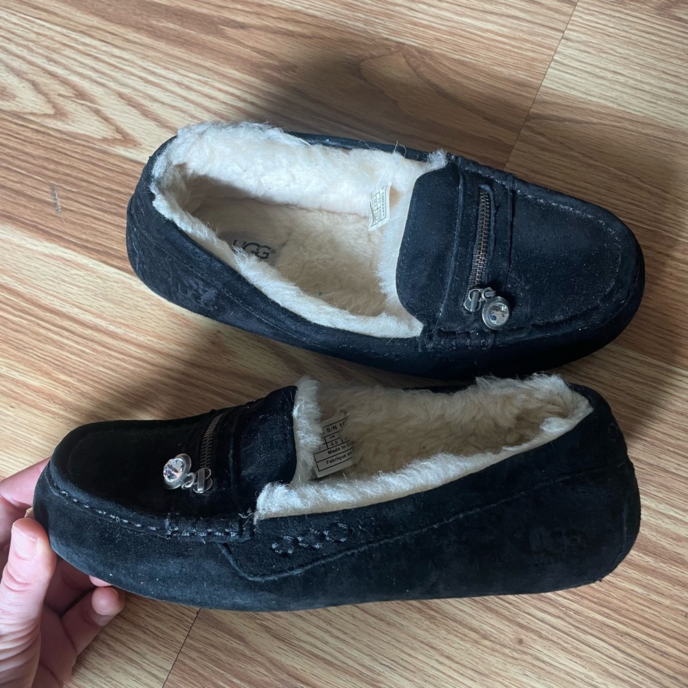 UGG fur moccasins